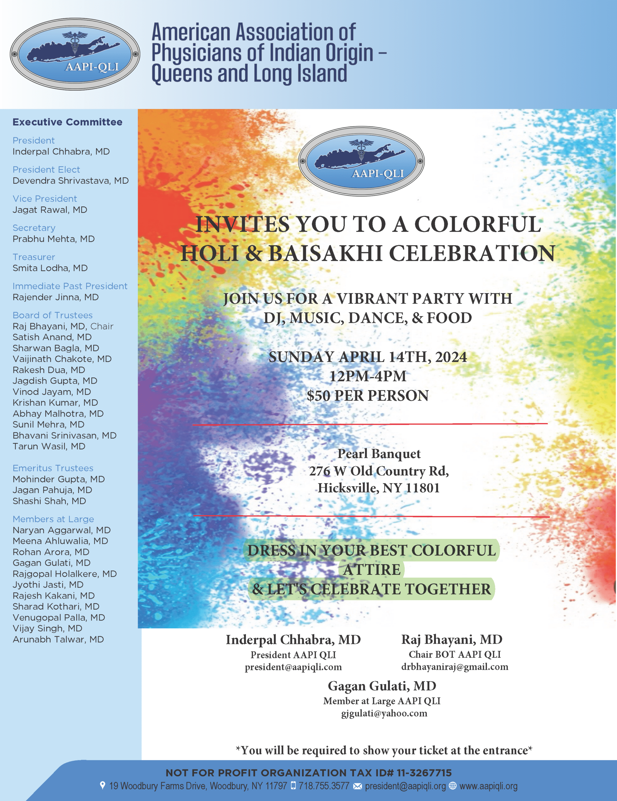 AAPIQLI Holi Celebration