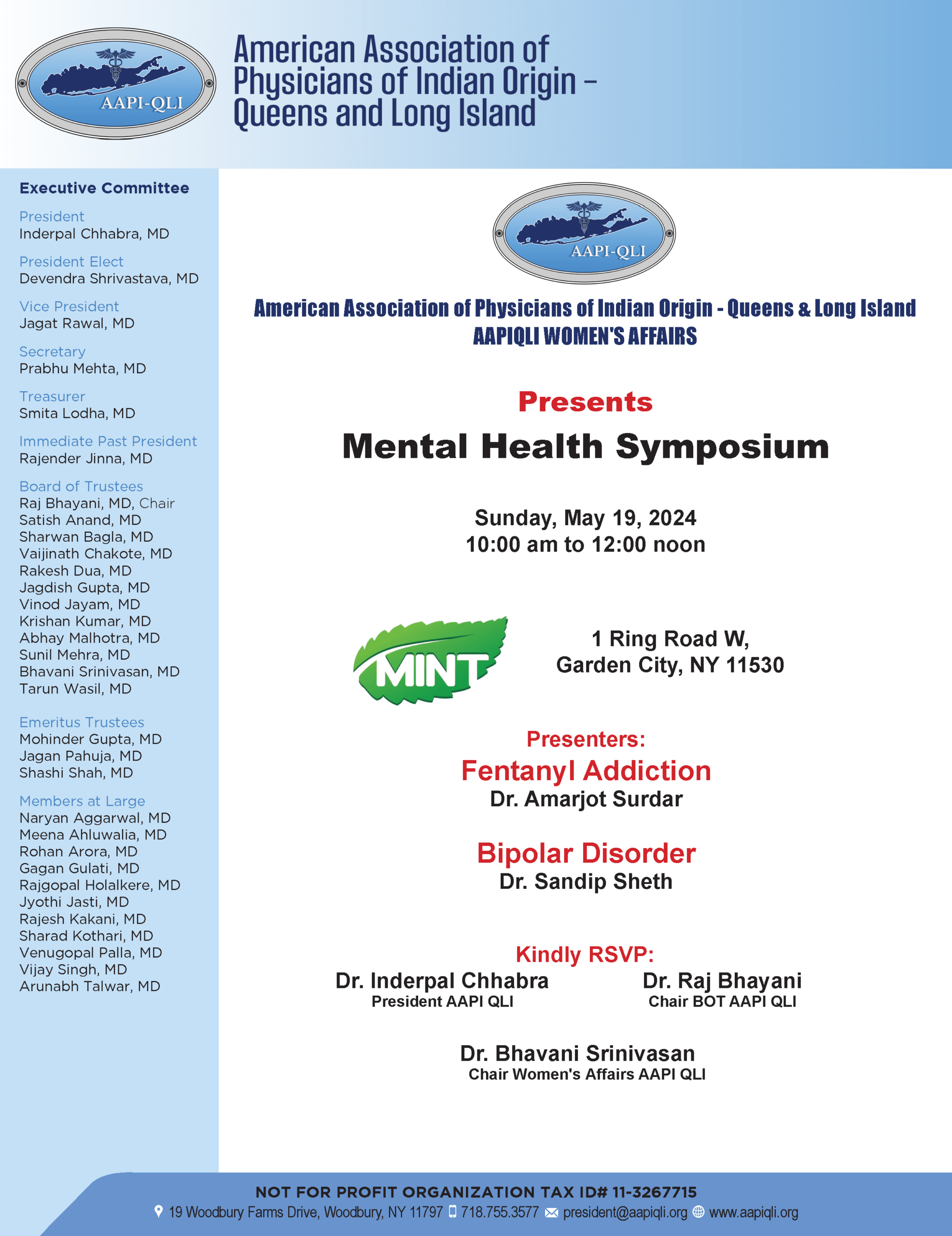AAPIQLI Event - Mental Health Symposium