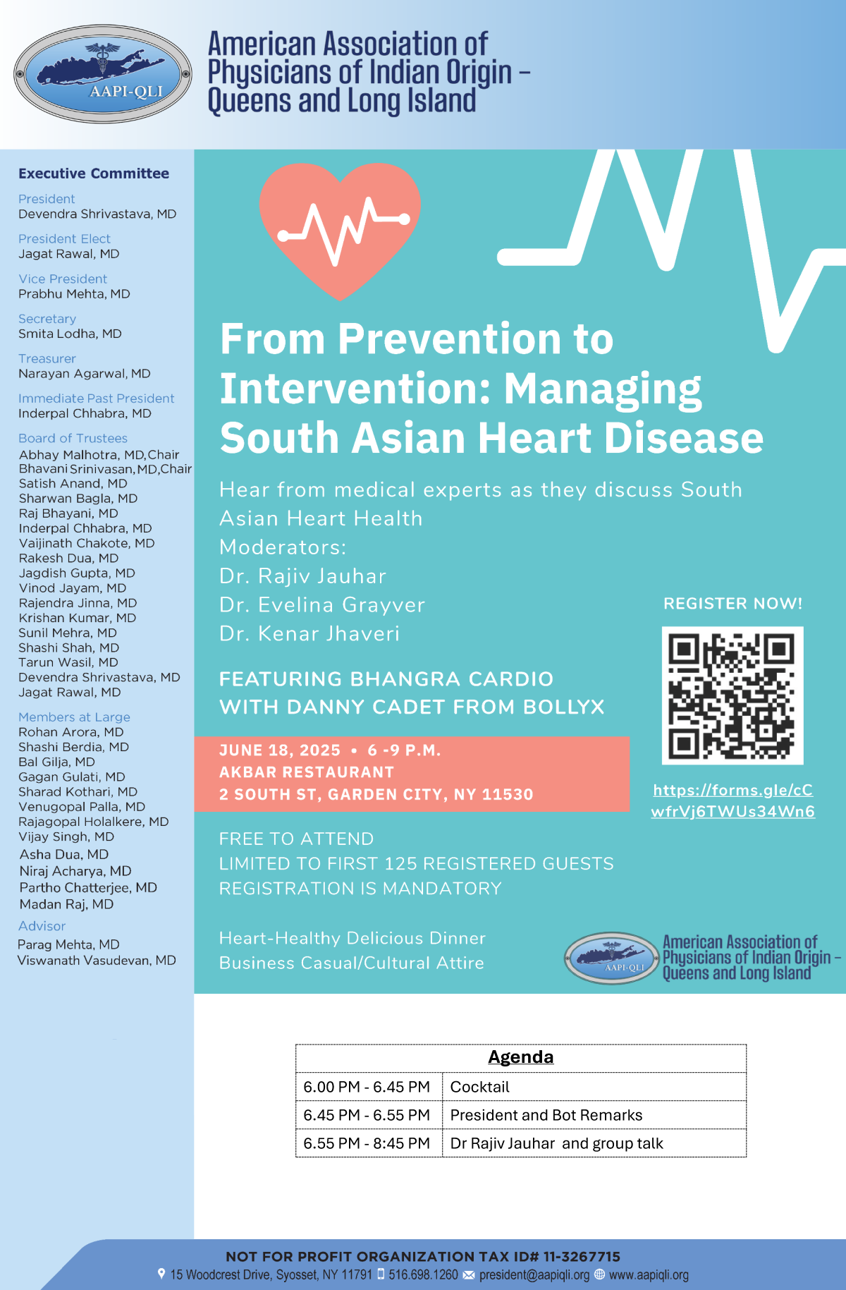 AAPIQLI Event – From Prevention to Intervention: Managing South Asian Heart Disease